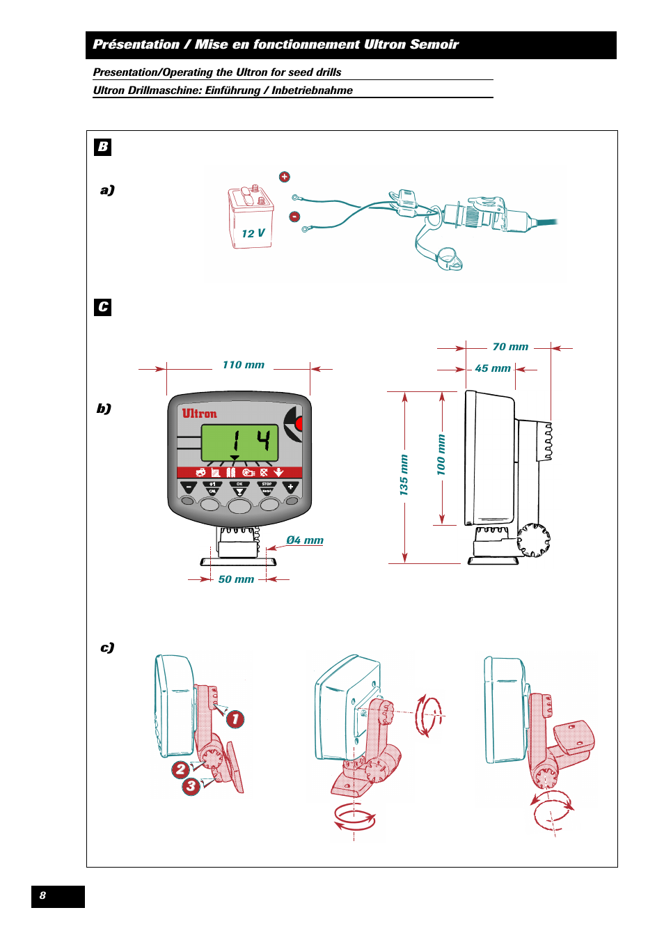 Sulky ULTRON User Manual | Page 8 / 50