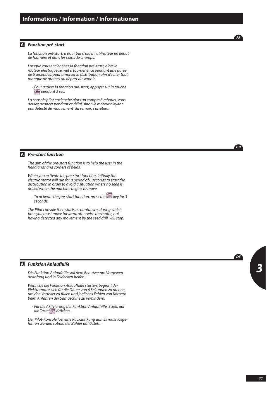 Informations / information / informationen | Sulky PILOT User Manual | Page 41 / 59