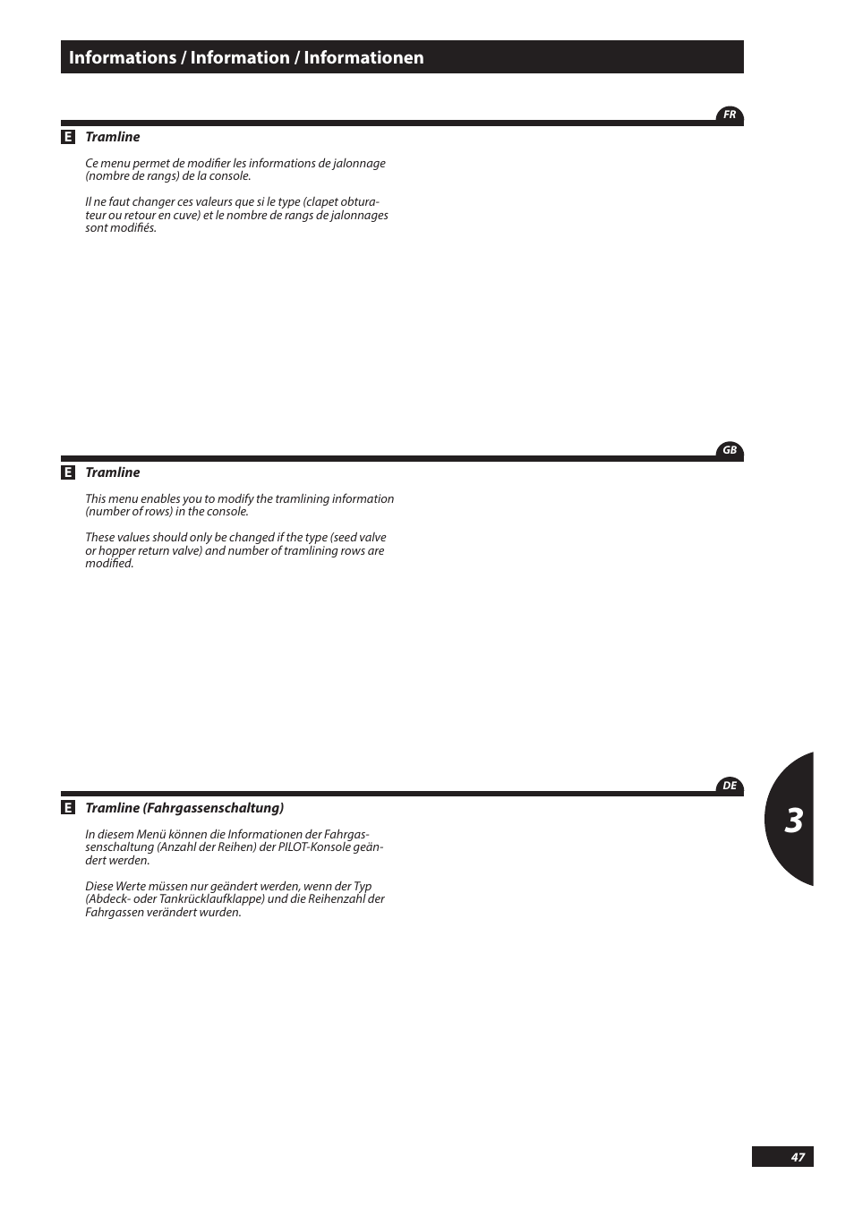 Informations / information / informationen | Sulky PILOT User Manual | Page 47 / 59