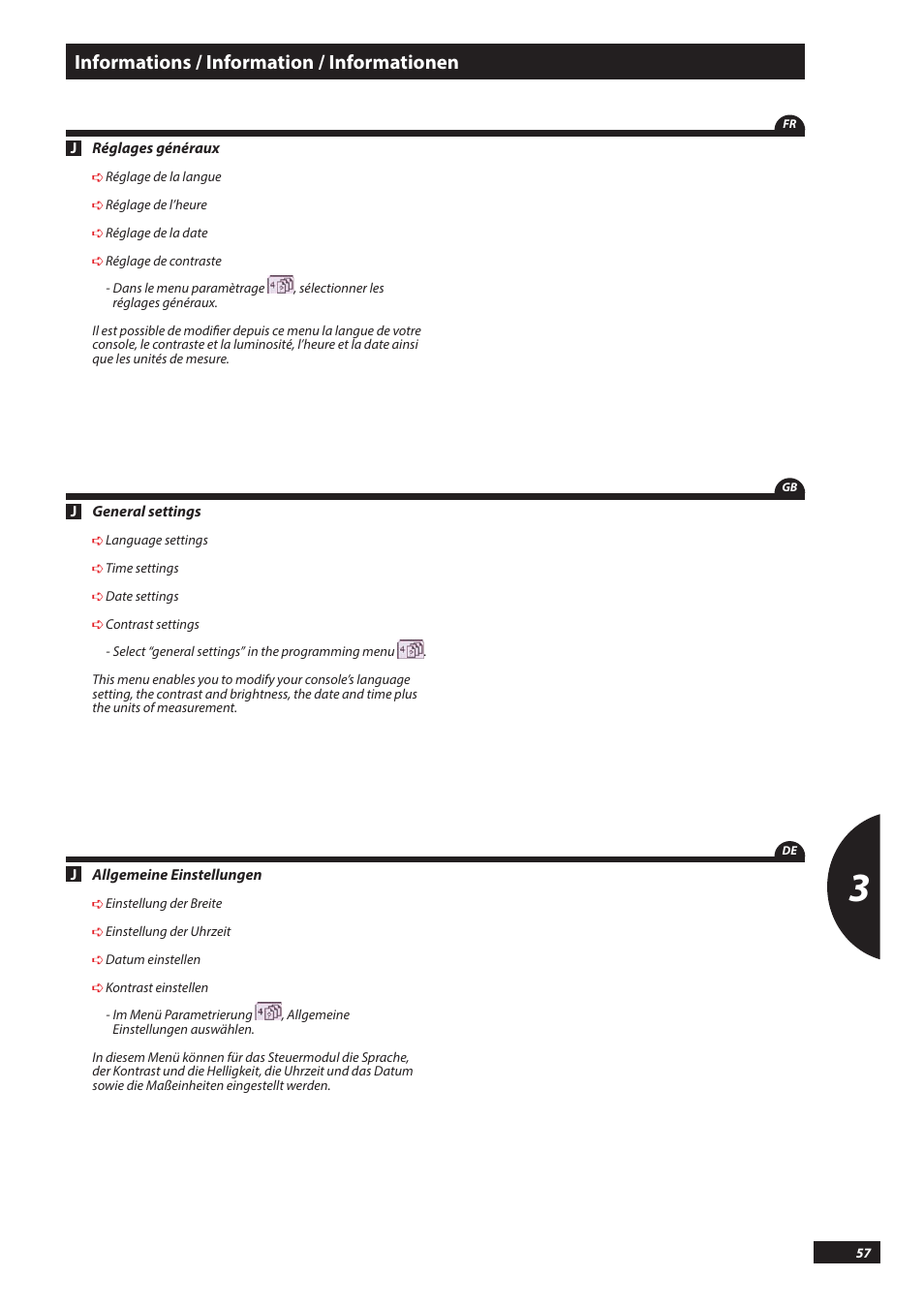 Informations / information / informationen | Sulky PILOT User Manual | Page 57 / 59