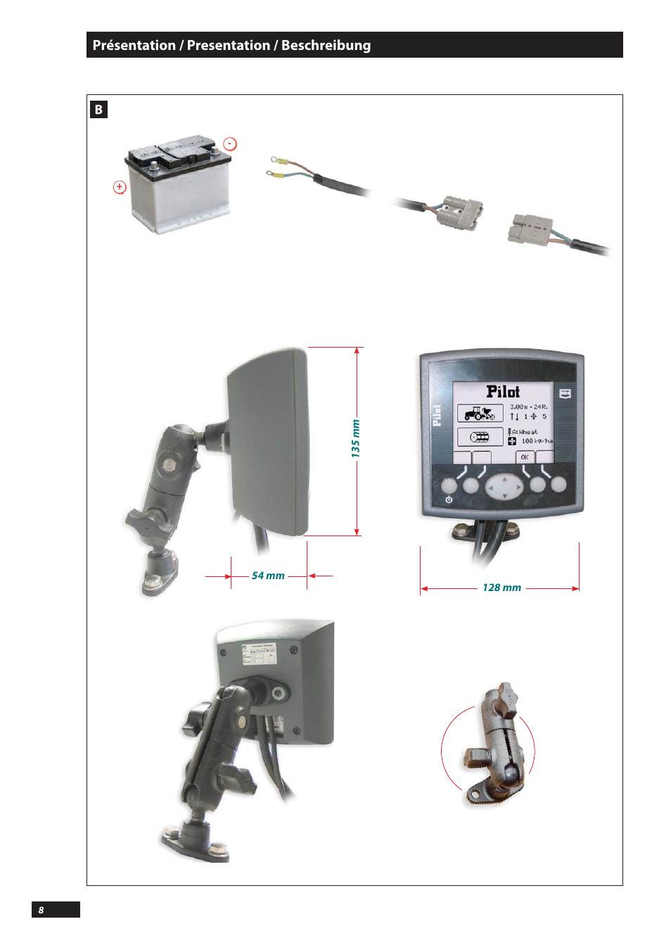 Présentation / presentation / beschreibung | Sulky PILOT User Manual | Page 8 / 59