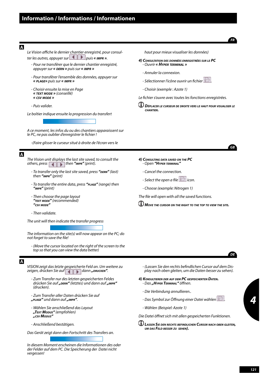 Information / informations / informationen | Sulky Vision Can WPB User Manual | Page 121 / 135