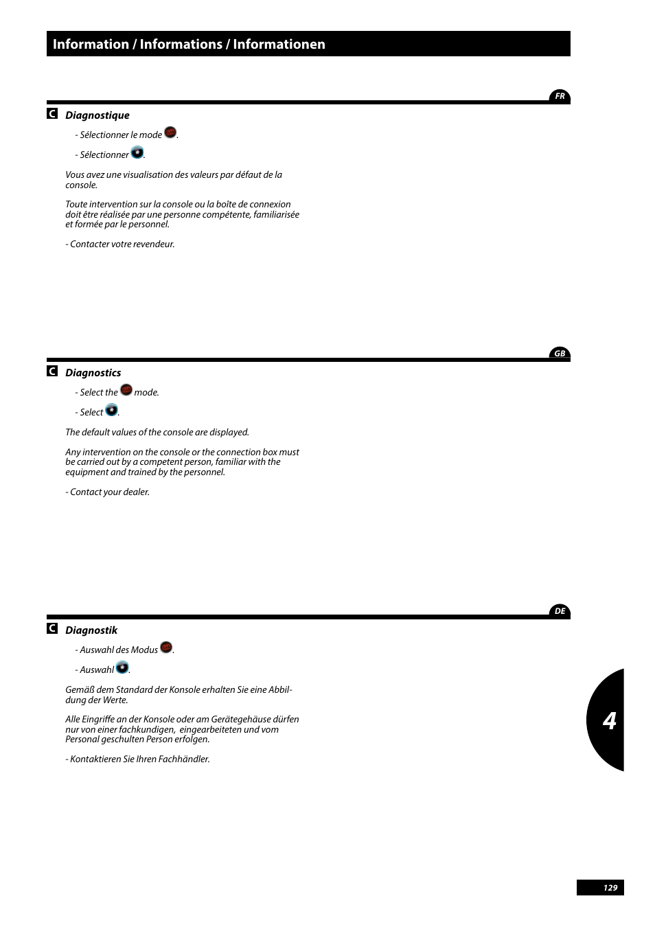 Information / informations / informationen | Sulky Vision Can WPB User Manual | Page 129 / 135