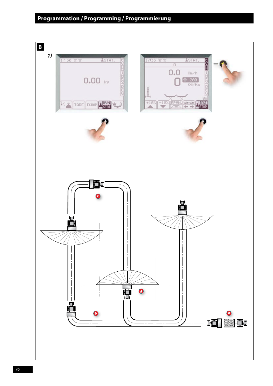 Programmation / programming / programmierung | Sulky Vision Can WPB User Manual | Page 40 / 135
