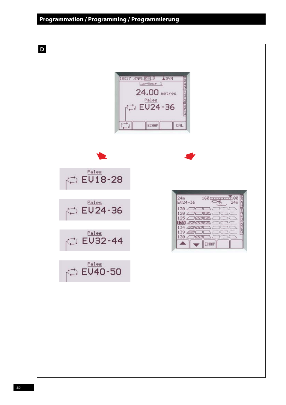 Sulky Vision Can WPB User Manual | Page 50 / 135