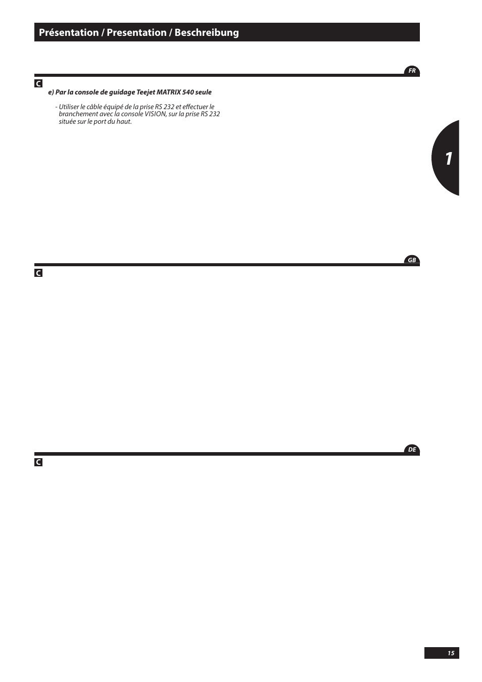 Présentation / presentation / beschreibung | Sulky VISION DPB CAN User Manual | Page 15 / 85