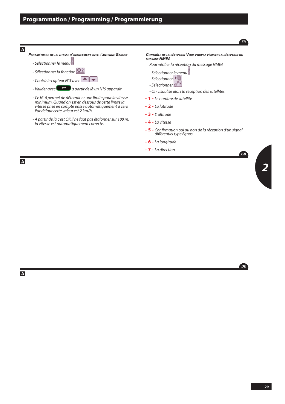 Programmation / programming / programmierung | Sulky VISION DPB CAN User Manual | Page 29 / 85