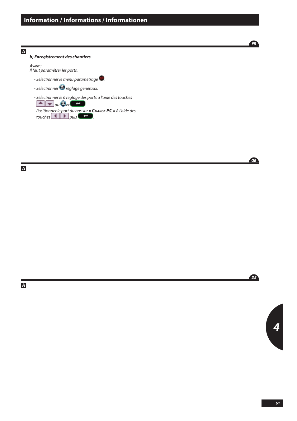 Information / informations / informationen | Sulky VISION DPB CAN User Manual | Page 61 / 85