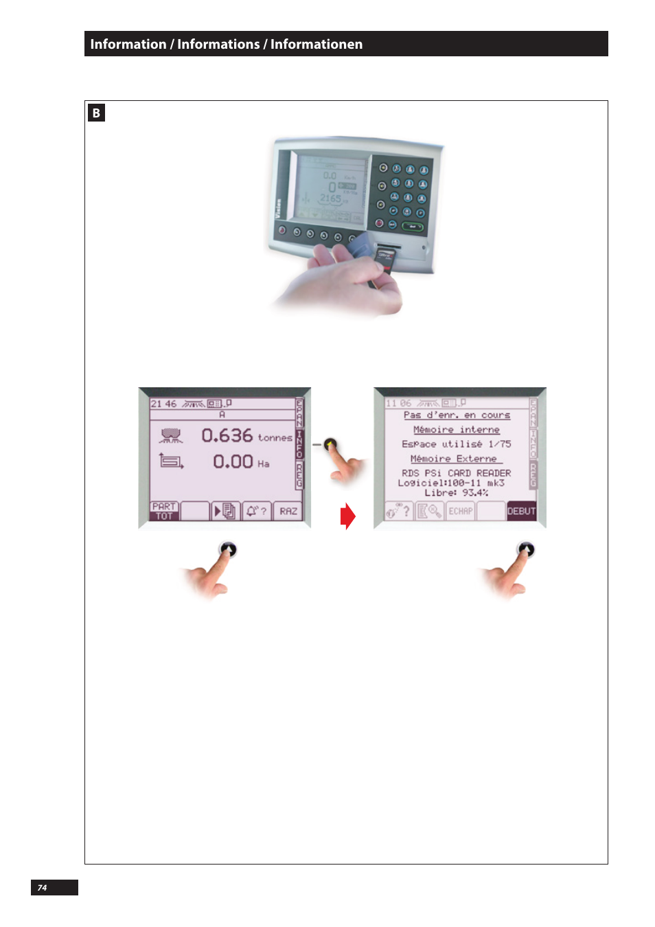 Sulky VISION DPB CAN User Manual | Page 74 / 85