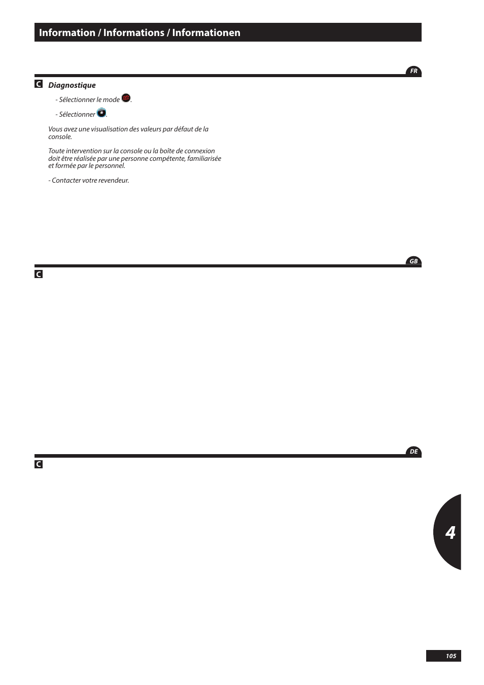 Information / informations / informationen | Sulky VISION WPB CAN User Manual | Page 105 / 111