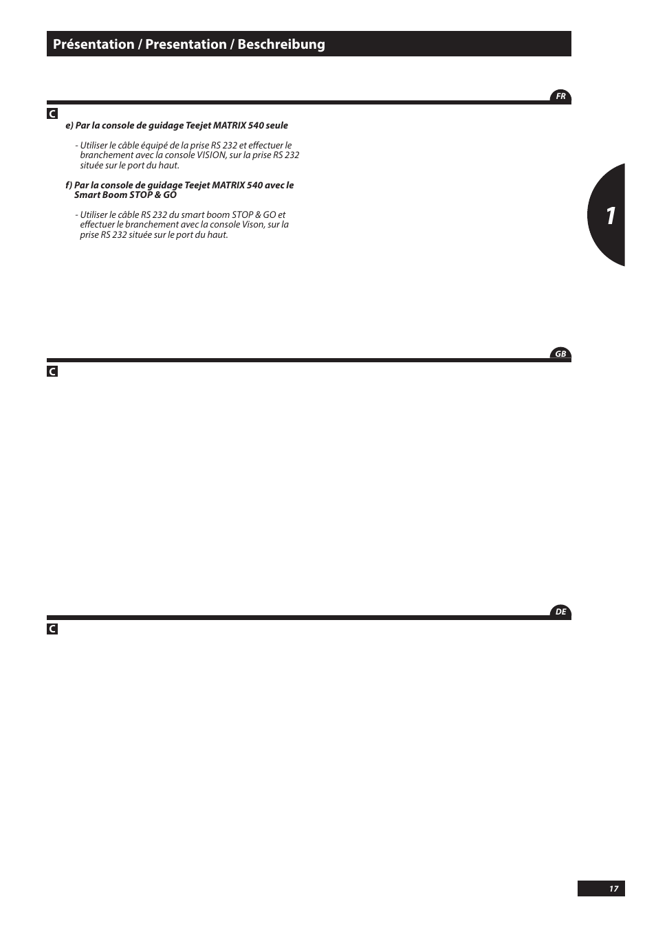 Présentation / presentation / beschreibung | Sulky VISION WPB CAN User Manual | Page 17 / 111