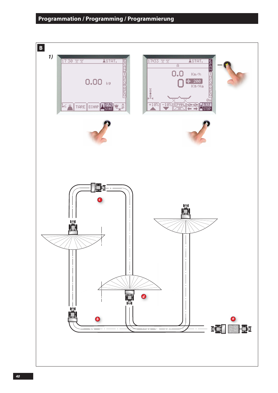 Programmation / programming / programmierung | Sulky VISION WPB CAN User Manual | Page 40 / 111