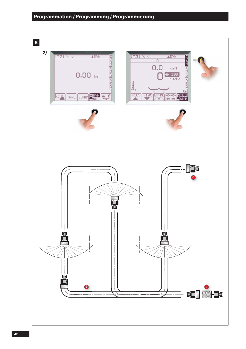 Programmation / programming / programmierung | Sulky VISION WPB CAN User Manual | Page 42 / 111