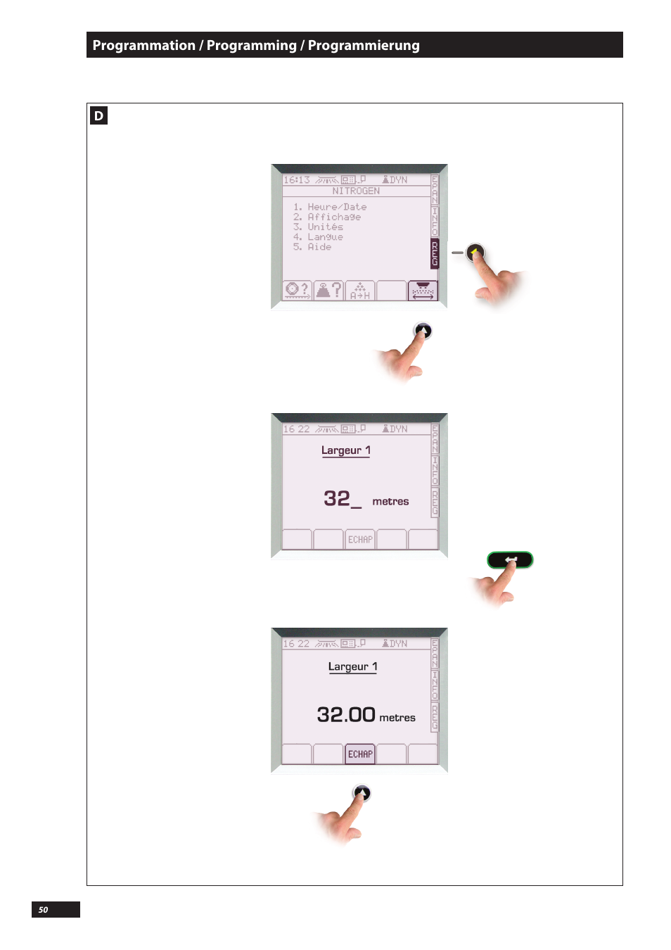 Sulky VISION WPB CAN User Manual | Page 50 / 111