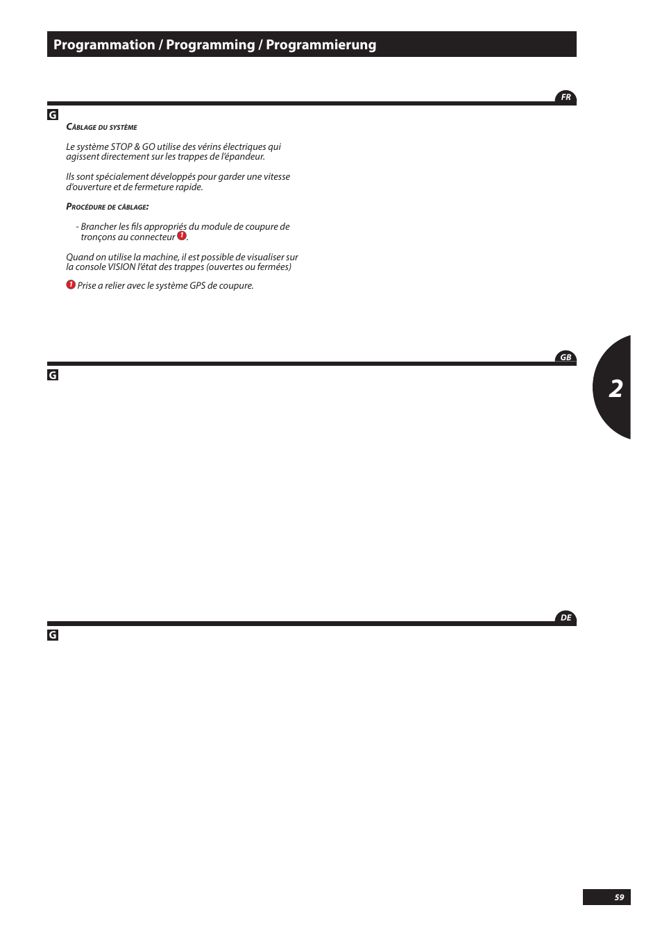 Programmation / programming / programmierung | Sulky VISION WPB CAN User Manual | Page 59 / 111