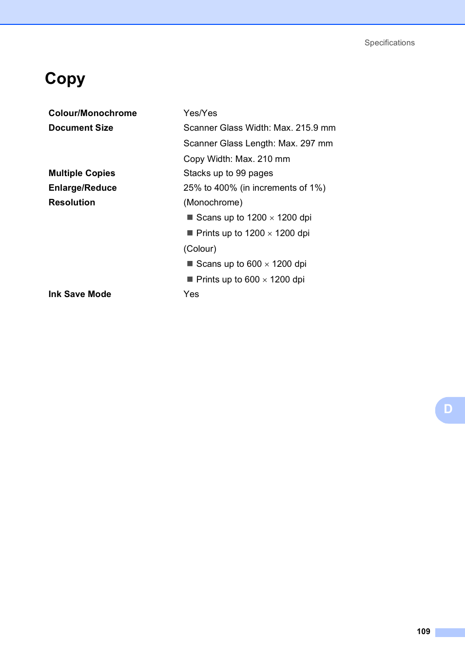 Copy | Brother DCP-395CN User Manual | Page 117 / 130