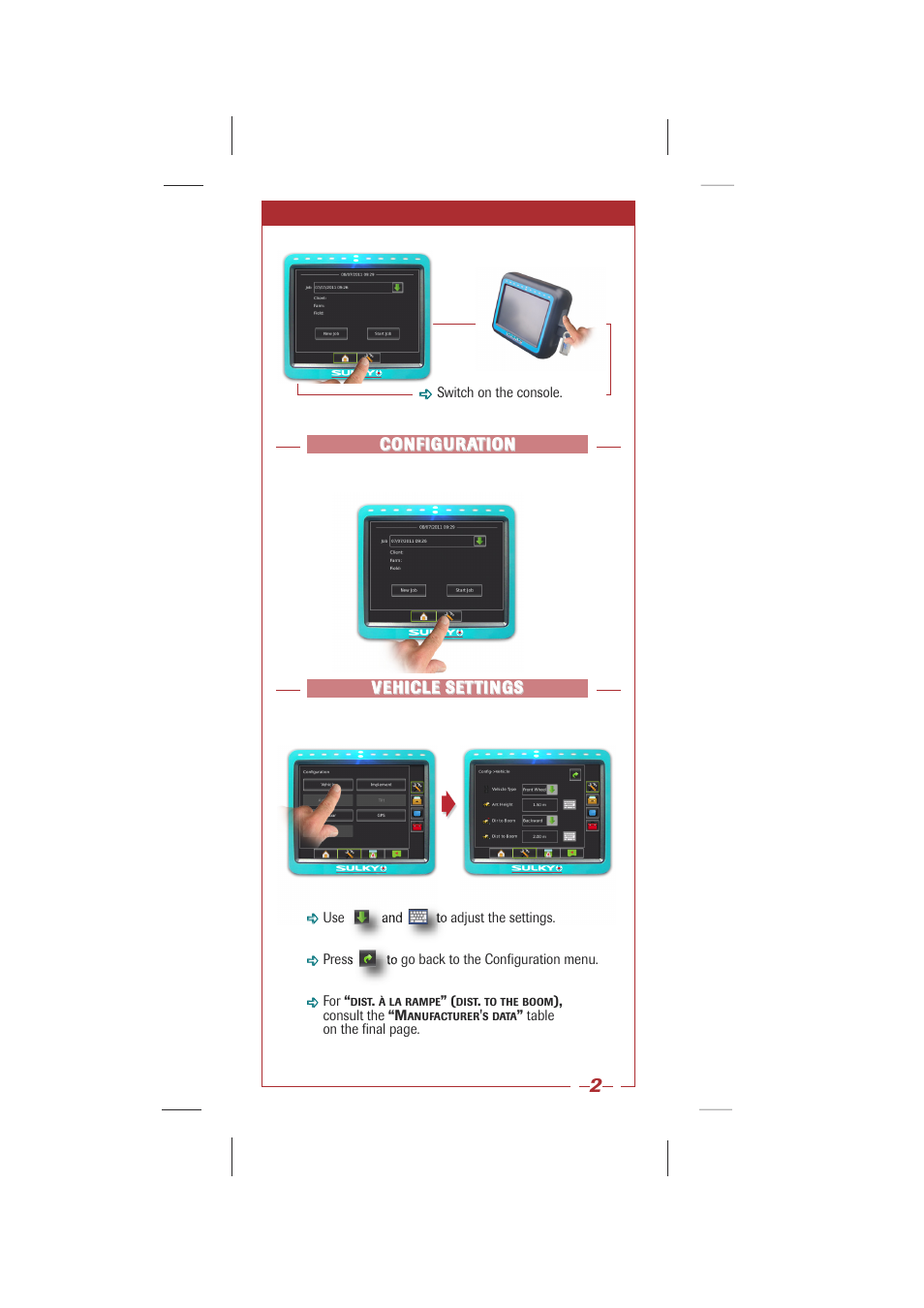 Sulky Stop & Go with guidance lightbar User Manual | Page 2 / 7