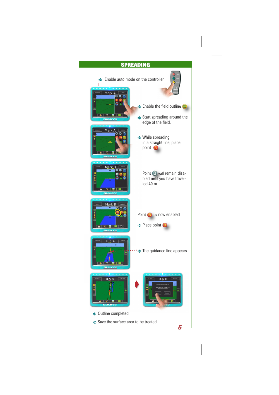 Sulky Stop & Go with guidance lightbar User Manual | Page 5 / 7