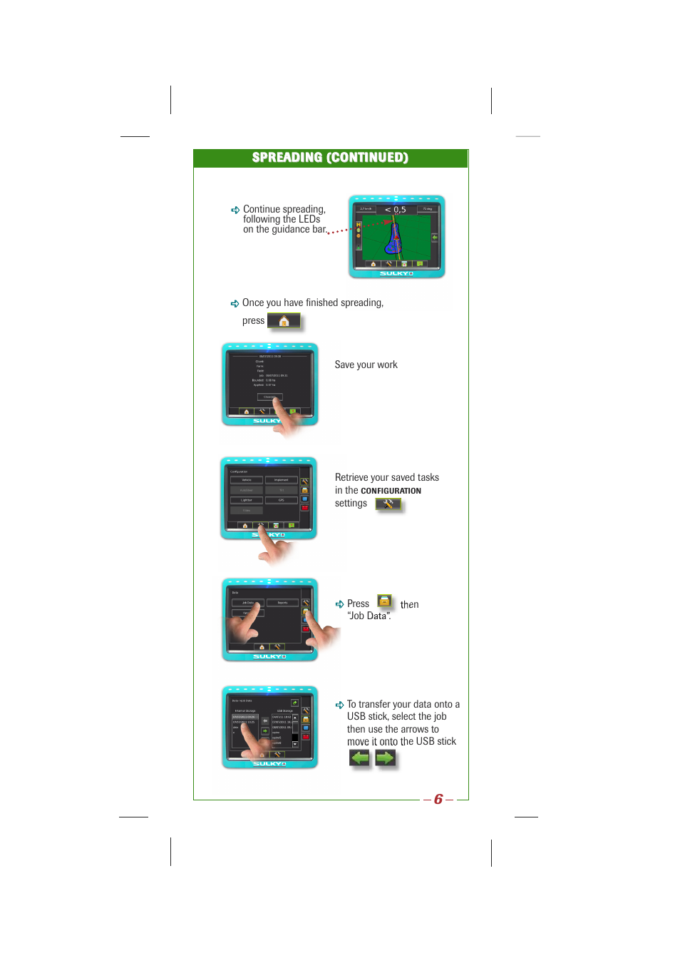 Sulky Stop & Go with guidance lightbar User Manual | Page 6 / 7