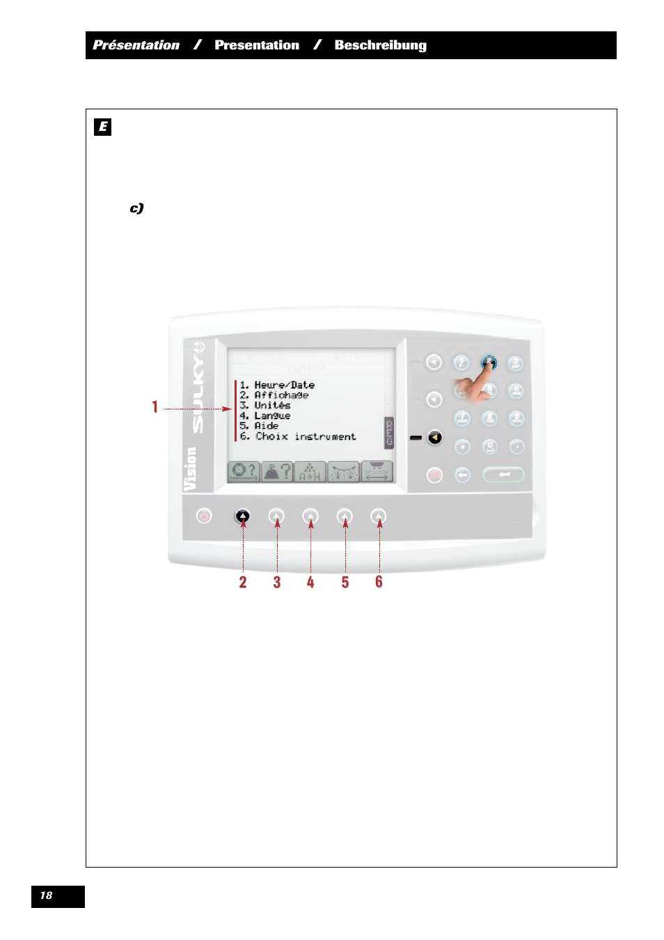 Sulky VISION 2 WPB User Manual | Page 18 / 81