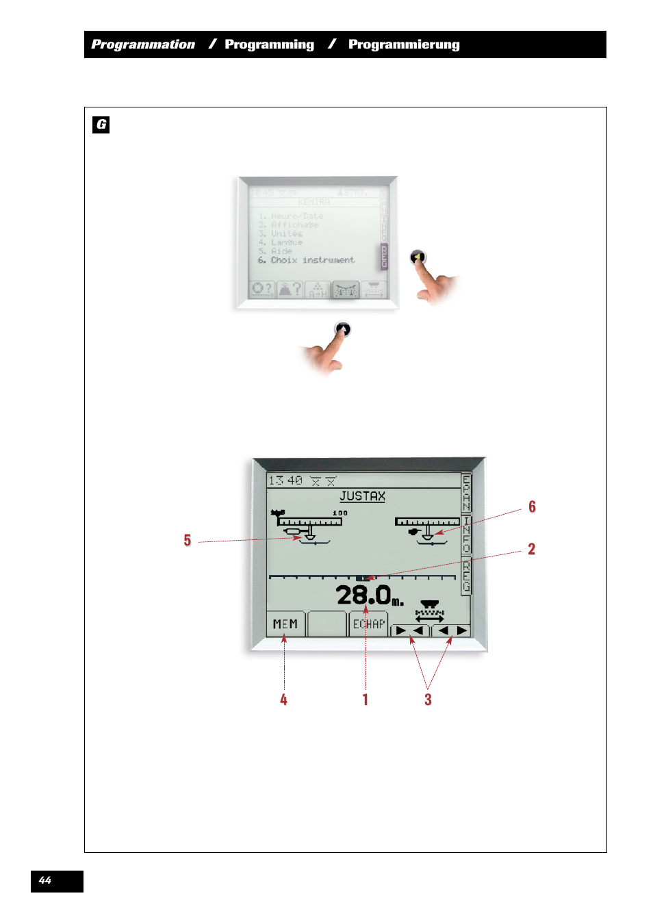 Sulky VISION 2 WPB User Manual | Page 44 / 81