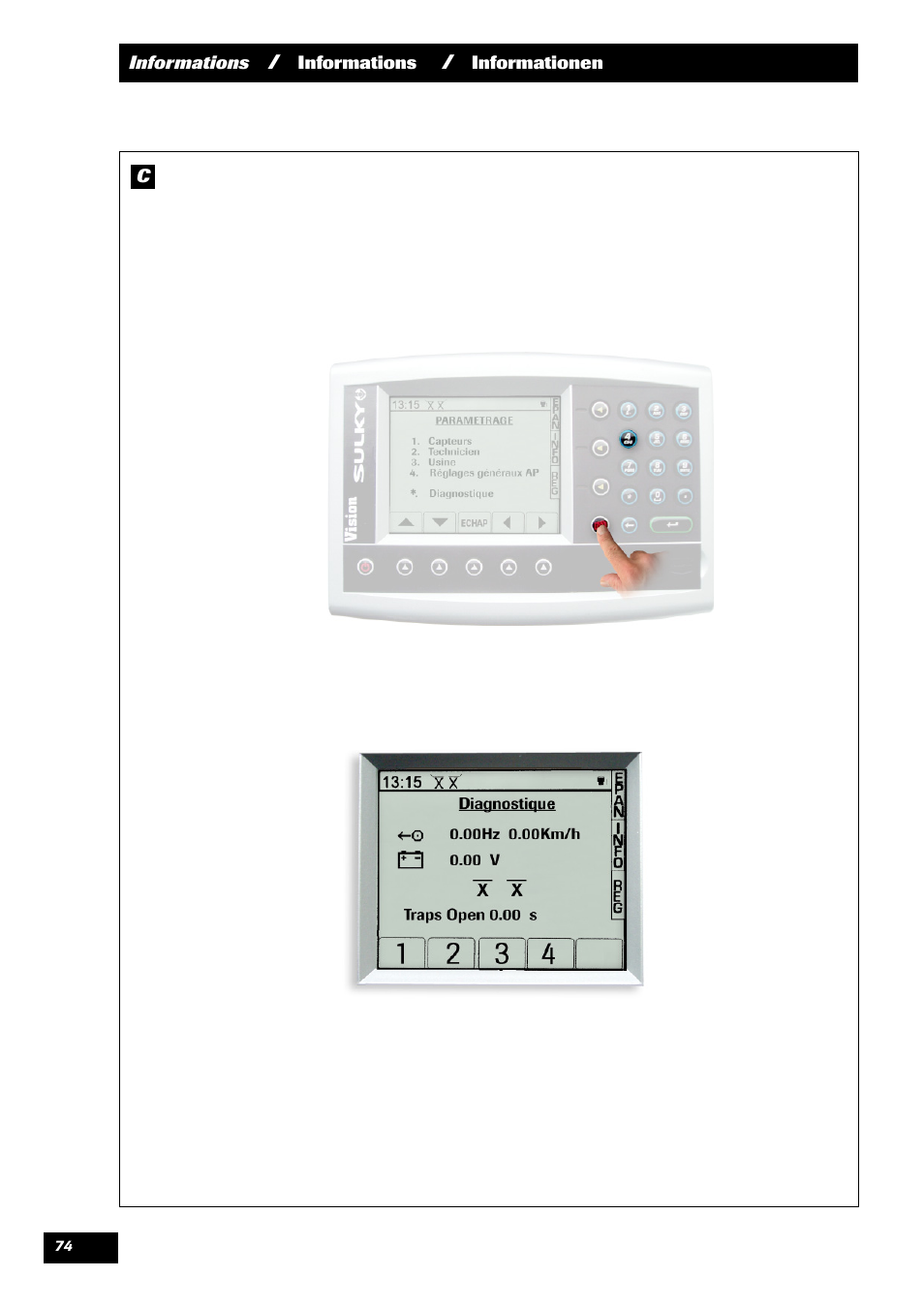 Sulky VISION 2 WPB User Manual | Page 74 / 81