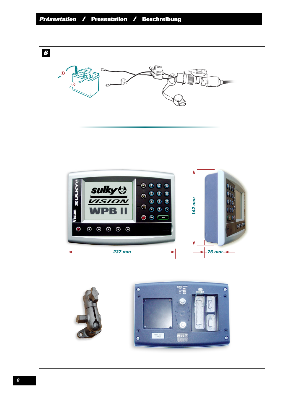 Sulky VISION 2 WPB User Manual | Page 8 / 81