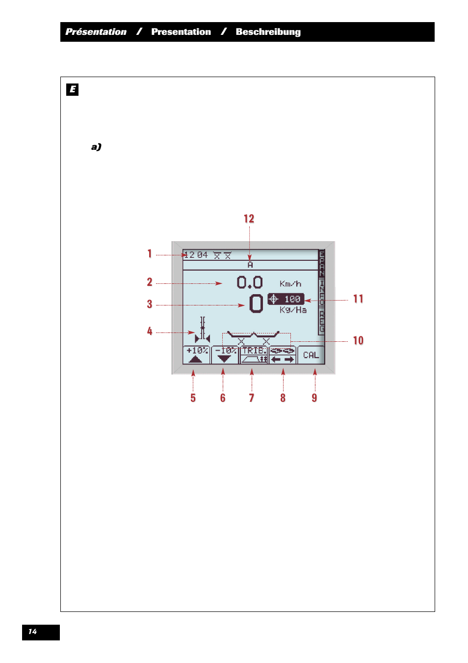 Sulky VISION 2 DPB User Manual | Page 14 / 71