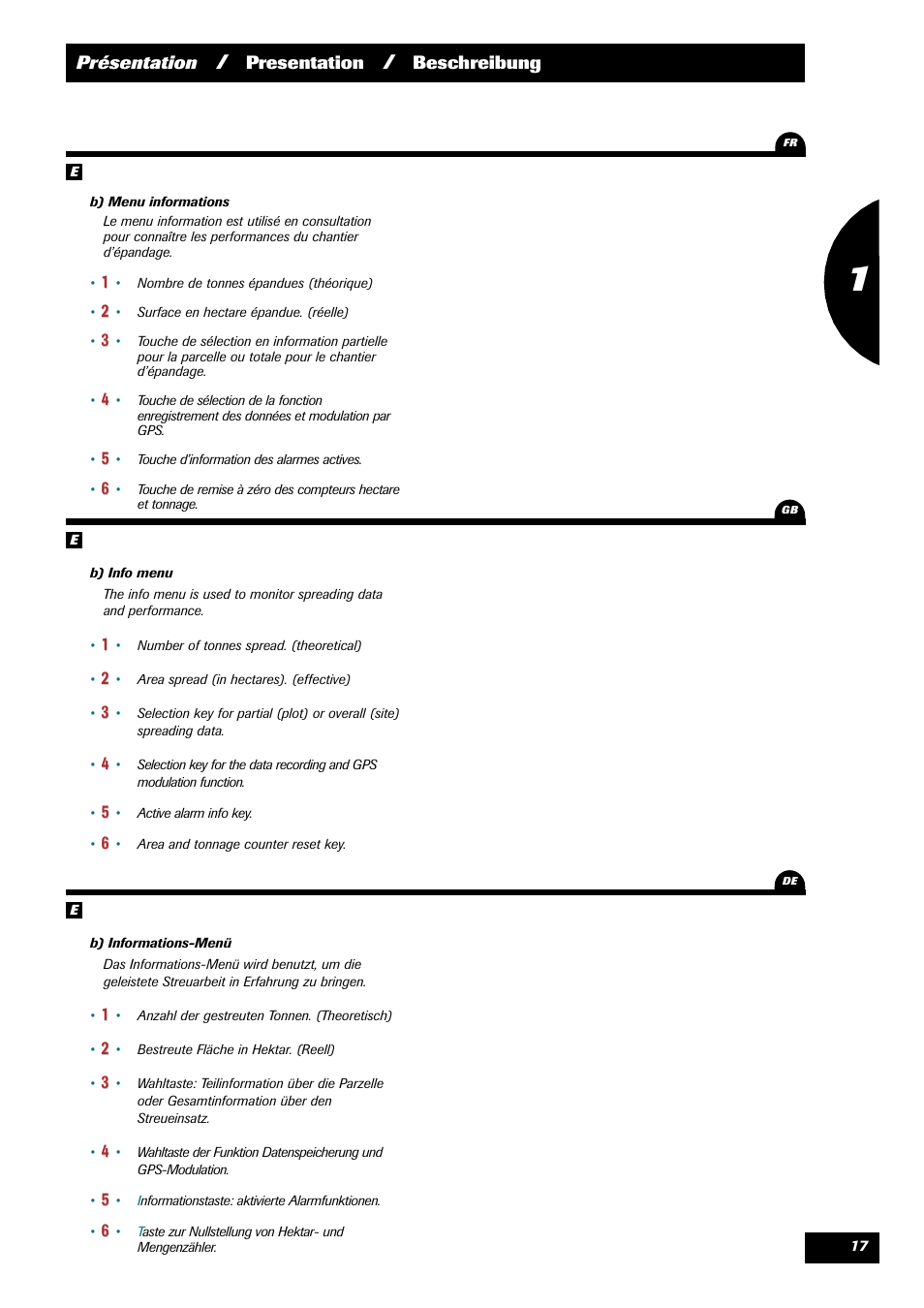 Sulky VISION 2 DPB User Manual | Page 17 / 71