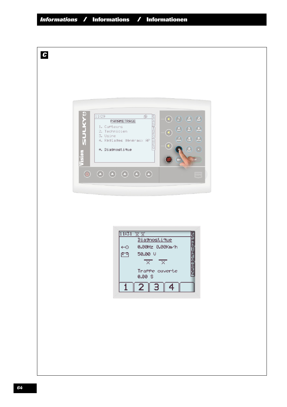 Sulky VISION 2 DPB User Manual | Page 64 / 71