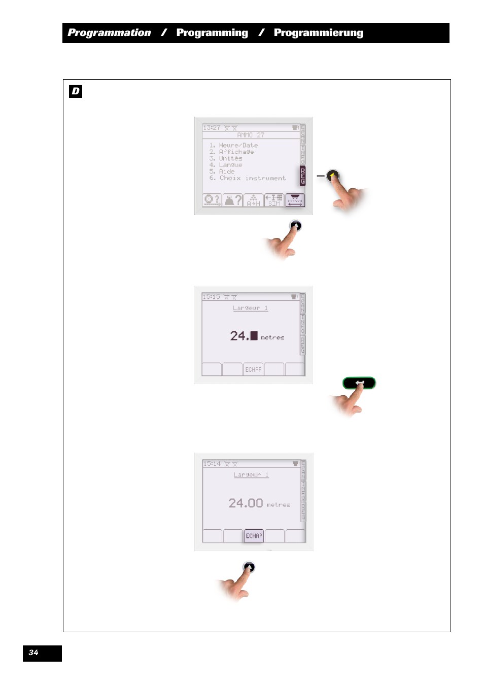 Sulky VISION 2 WPB User Manual | Page 34 / 57
