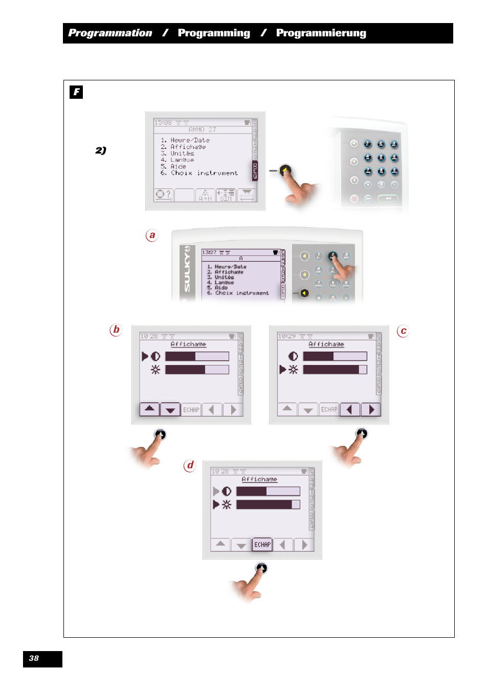 Sulky VISION 2 WPB User Manual | Page 38 / 57