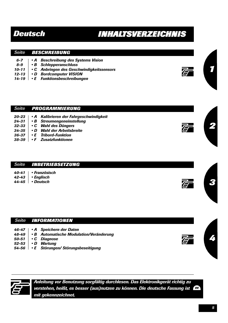 Sulky VISION 2 WPB User Manual | Page 5 / 57