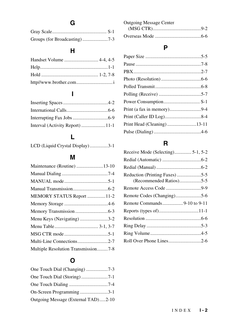 Brother IntelliFAX 1575MC User Manual | Page 111 / 116