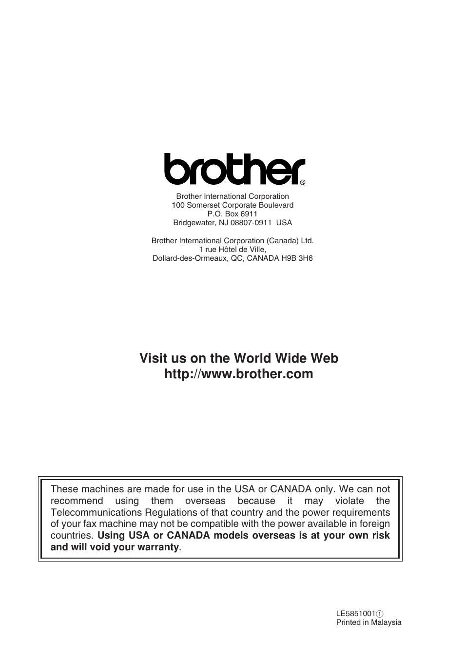 Brother IntelliFAX 1575MC User Manual | Page 116 / 116