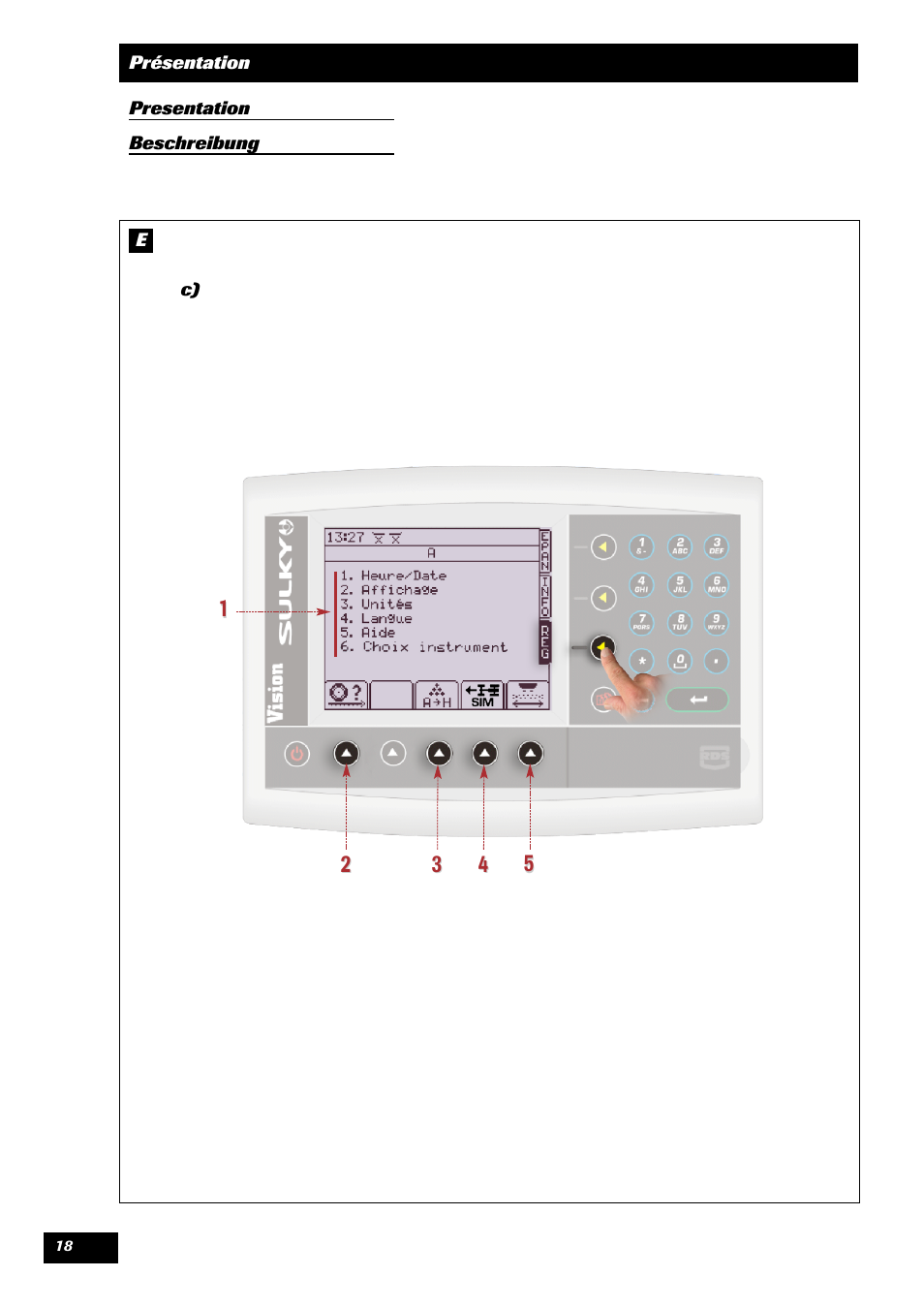 Sulky VISION 2 DPB User Manual | Page 18 / 51