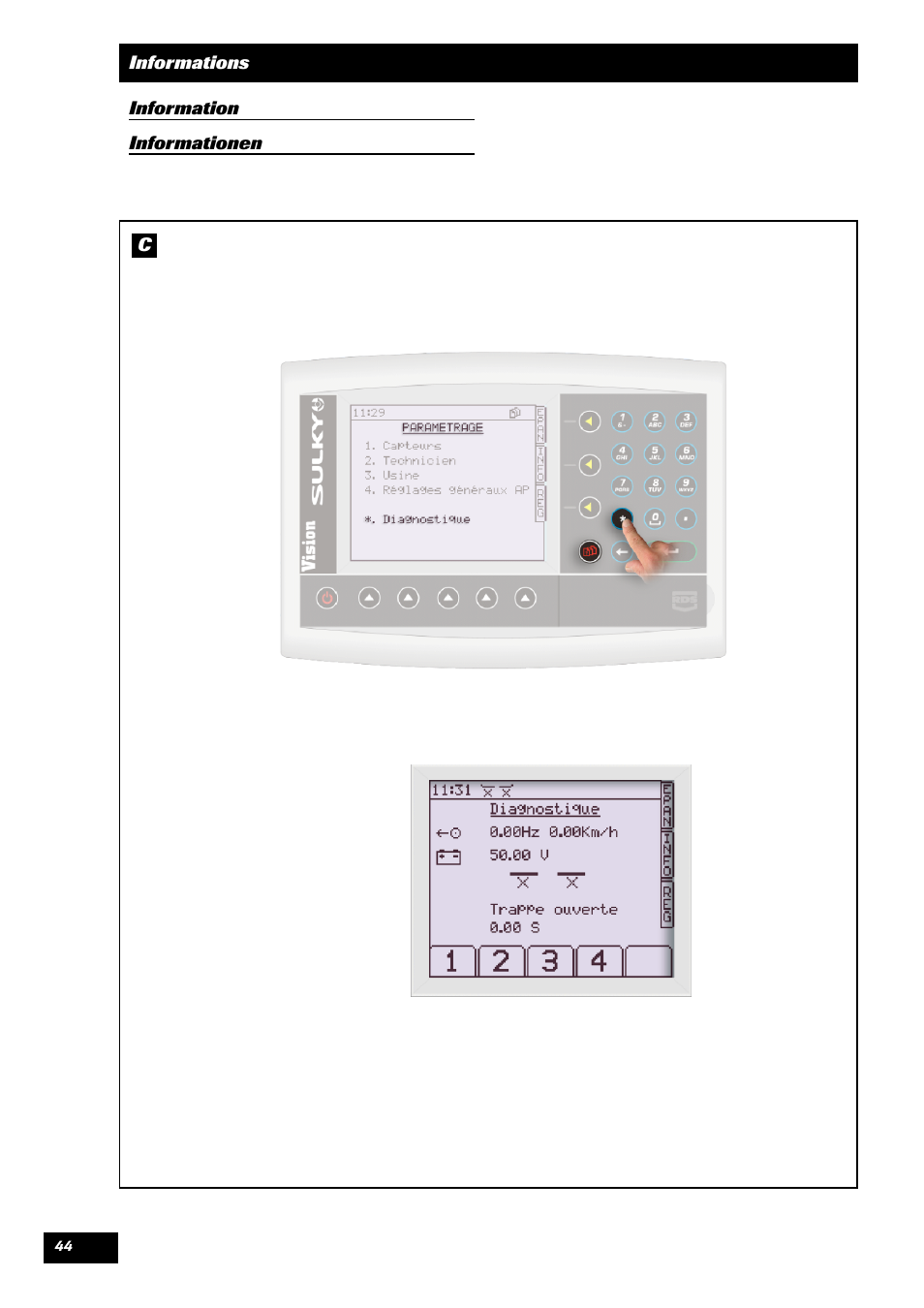 Sulky VISION 2 DPB User Manual | Page 44 / 51