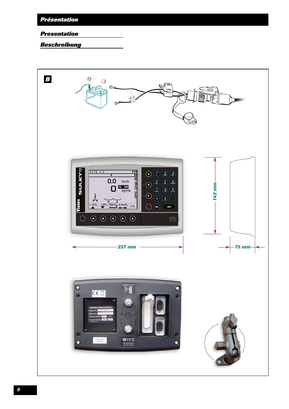 Sulky VISION 2 DPB User Manual | Page 8 / 51
