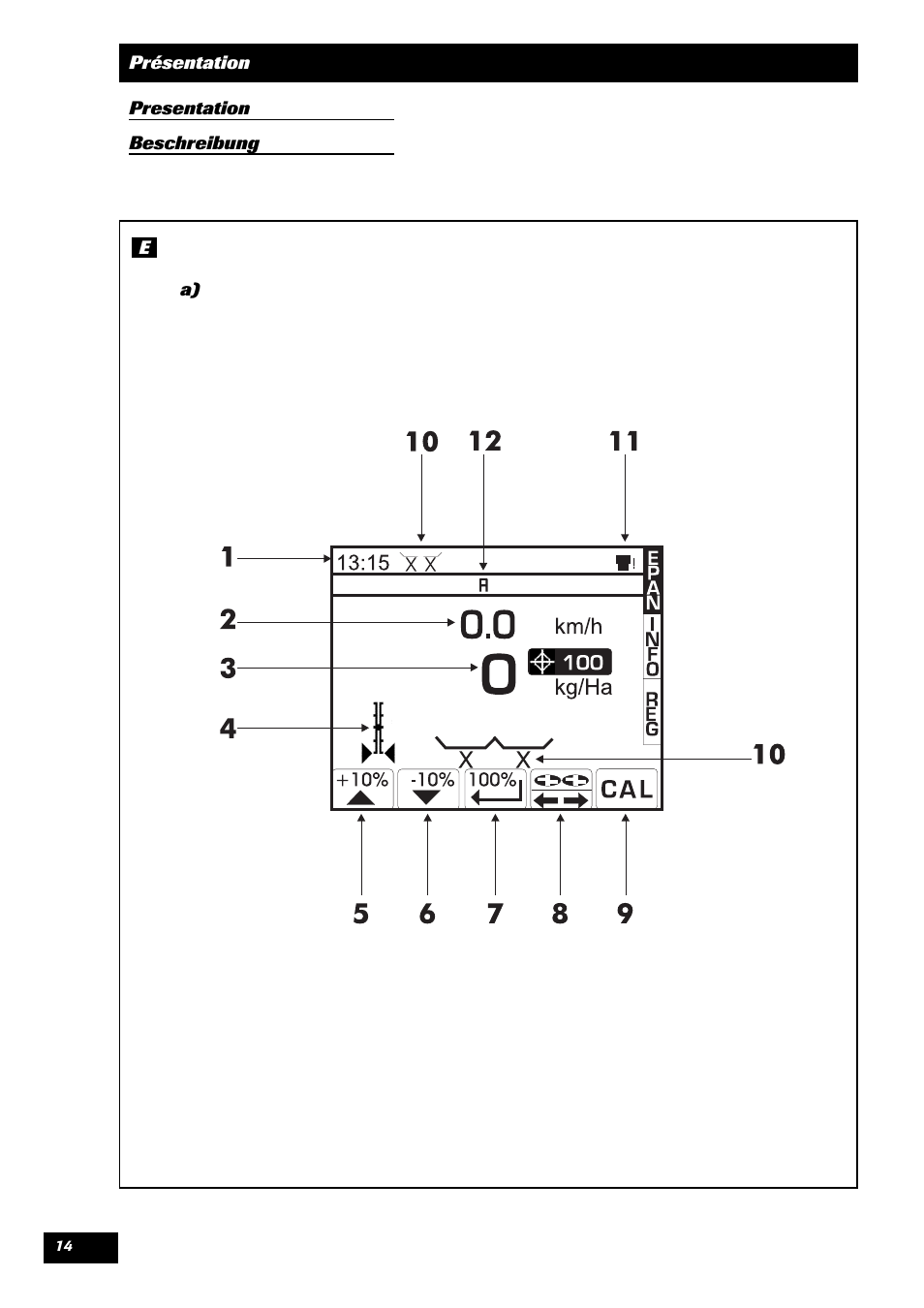 Sulky VISION 1 DPB User Manual | Page 14 / 51