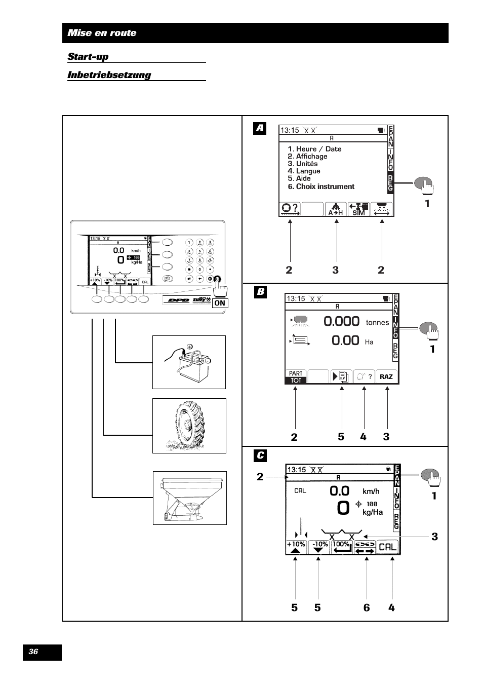 Sulky VISION 1 DPB User Manual | Page 36 / 51