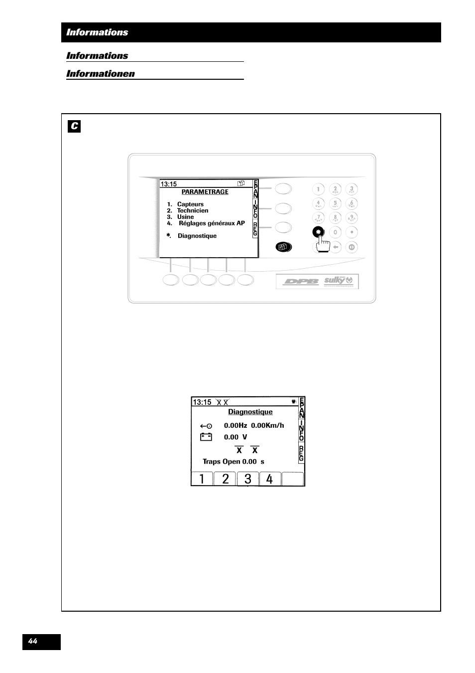 Sulky VISION 1 DPB User Manual | Page 44 / 51