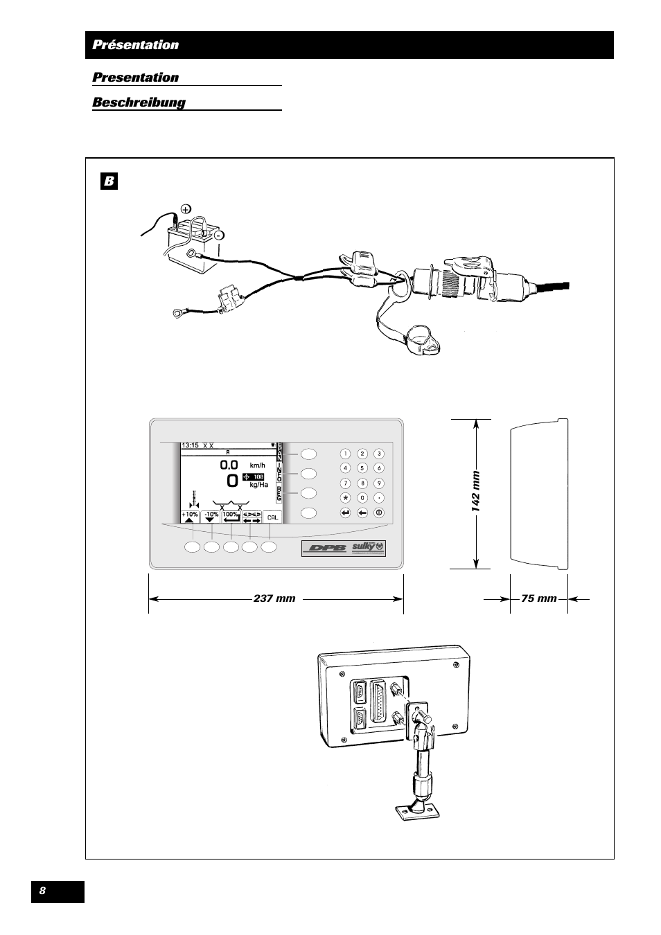 Sulky VISION 1 DPB User Manual | Page 8 / 51