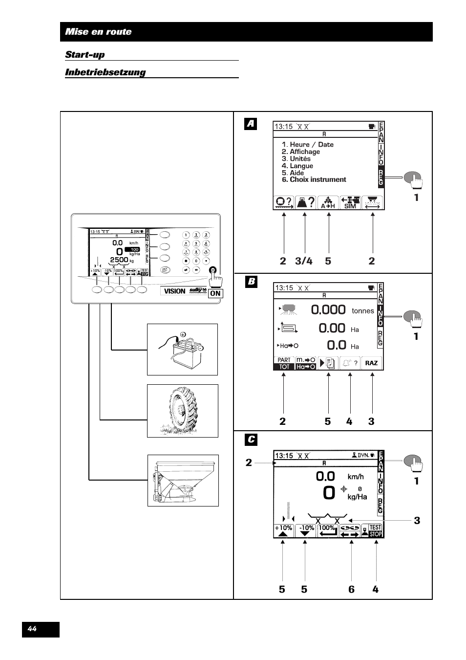 Sulky VISION 1 WPB User Manual | Page 44 / 57