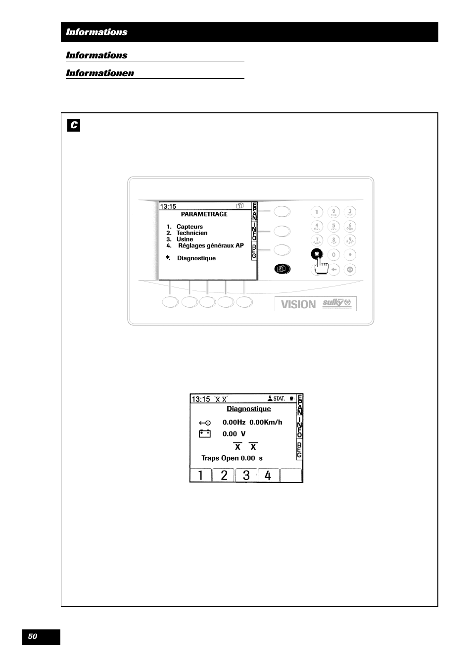 Sulky VISION 1 WPB User Manual | Page 50 / 57