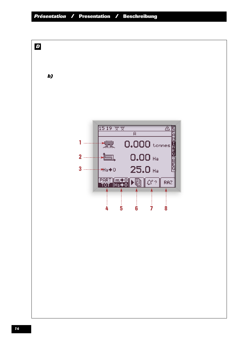 Sulky VISION 2 DPB User Manual | Page 14 / 85