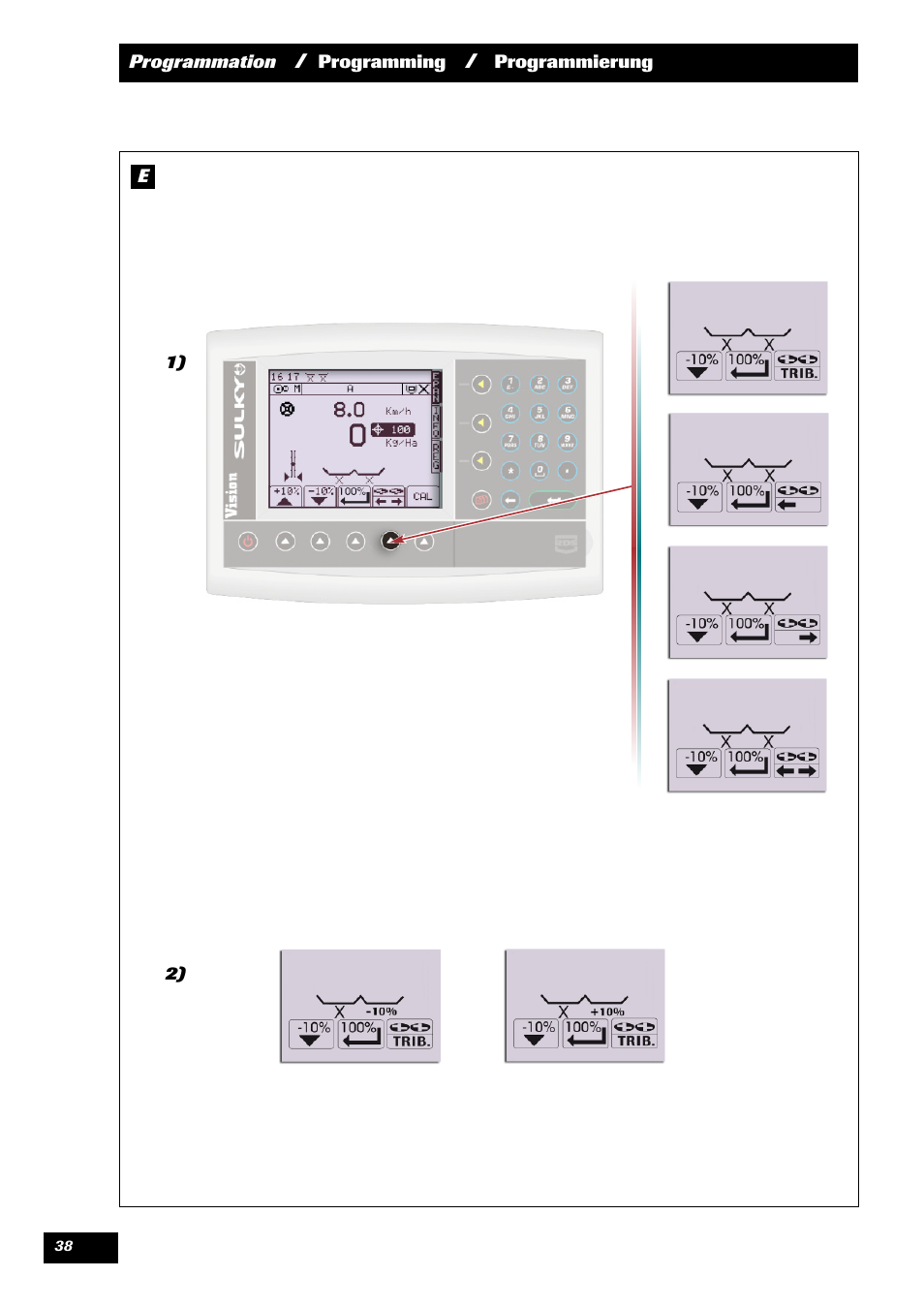 Sulky VISION 2 DPB User Manual | Page 38 / 85