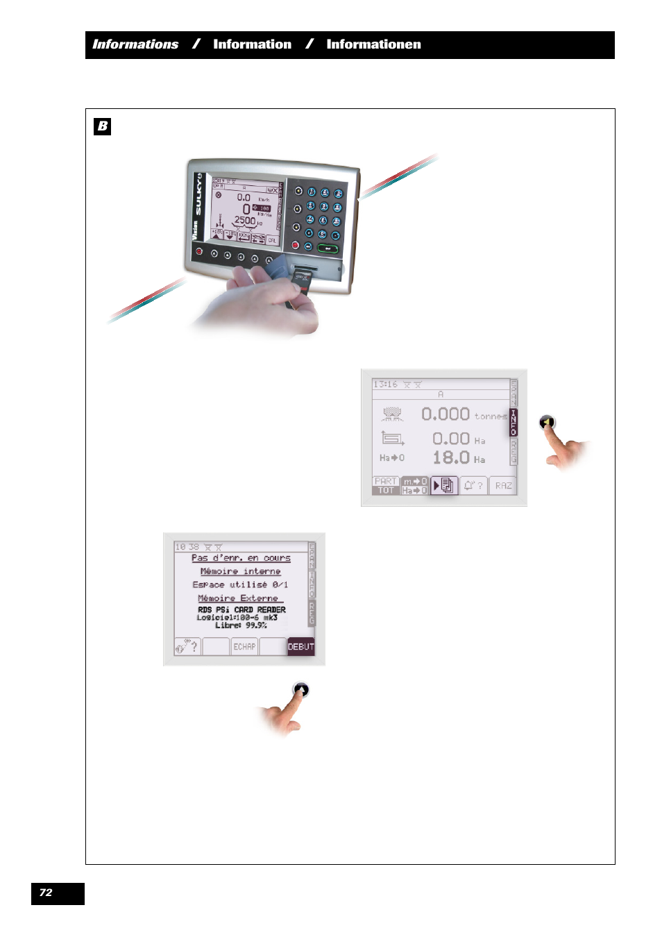 Sulky VISION 2 DPB User Manual | Page 72 / 85