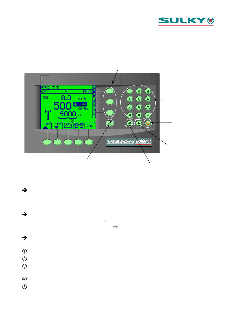 Sulky VISION 1 DPB Quick set-up User Manual | 4 pages