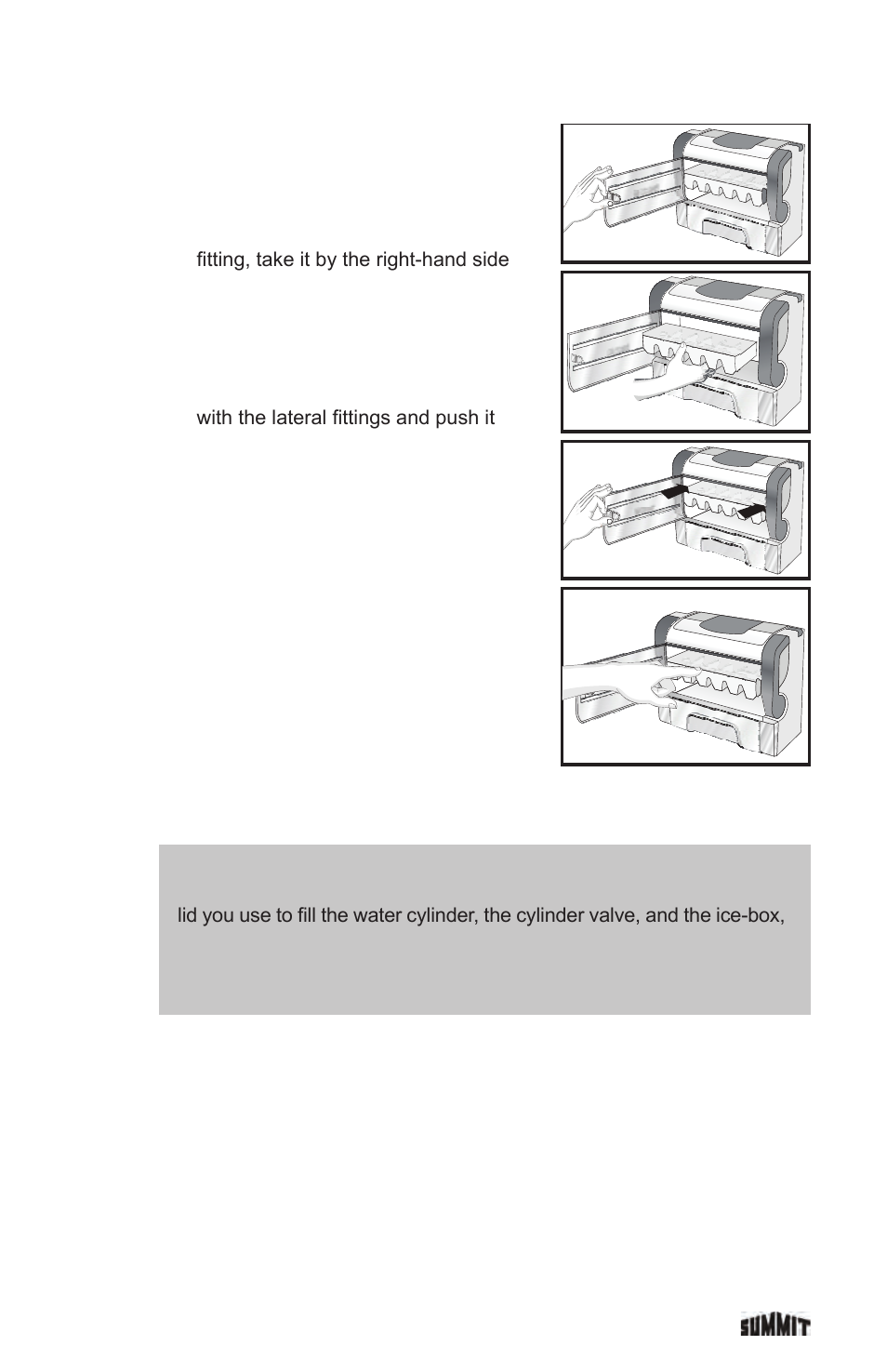 Cleaning the tray | Summit FF1935PL User Manual | Page 21 / 35