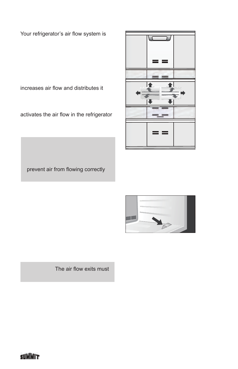 Air distribution | Summit FF1935PL User Manual | Page 26 / 35